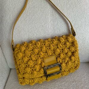Mustard yellow hand bag